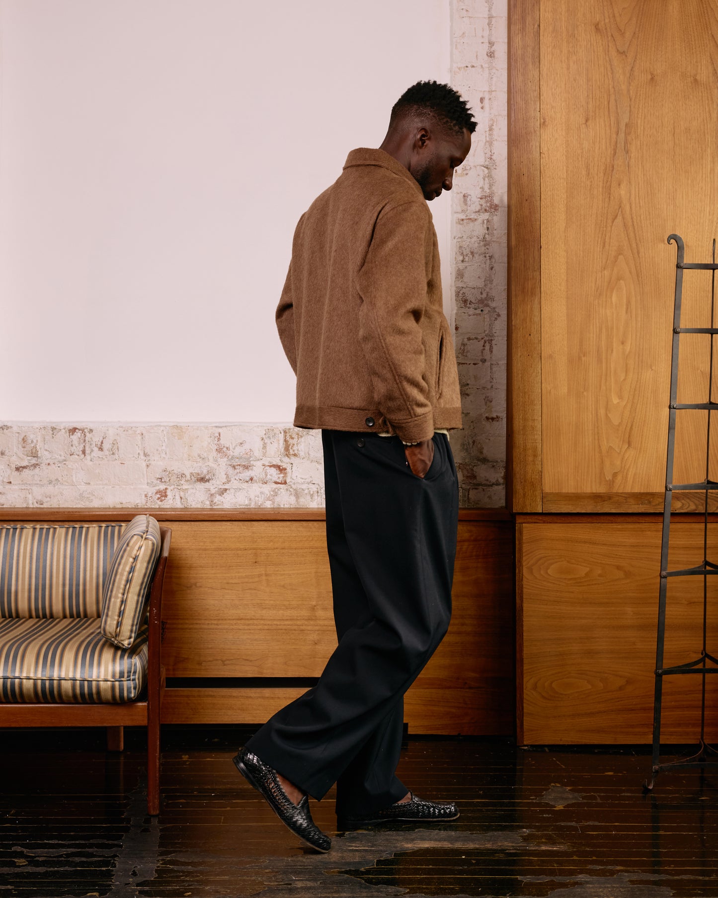 Zip Front Jacket: Mohair
