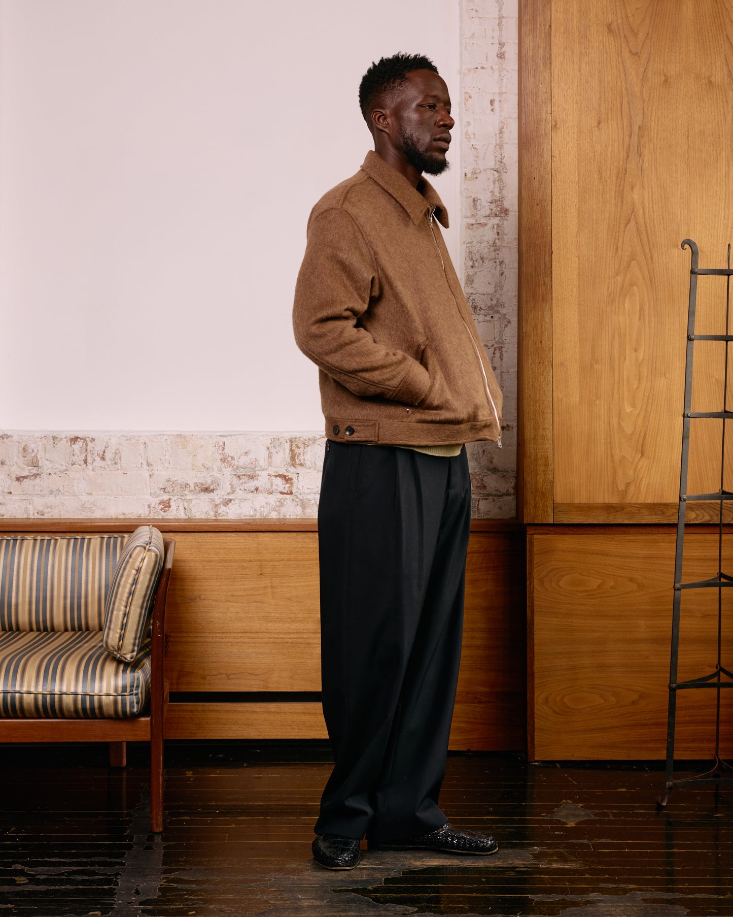 Zip Front Jacket: Mohair