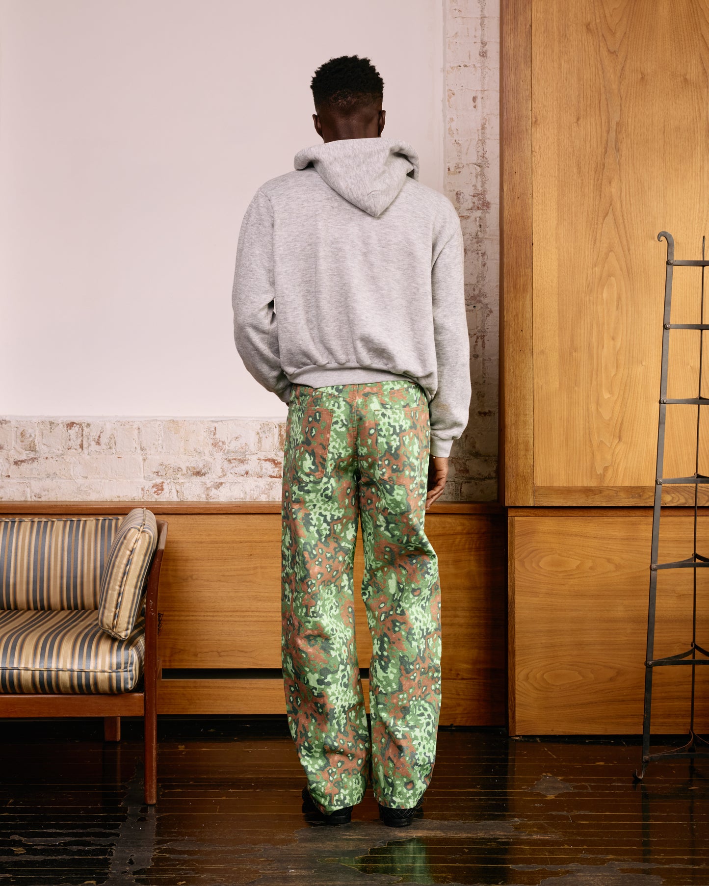 Jean Cut Trouser: Hand Drawn Camo