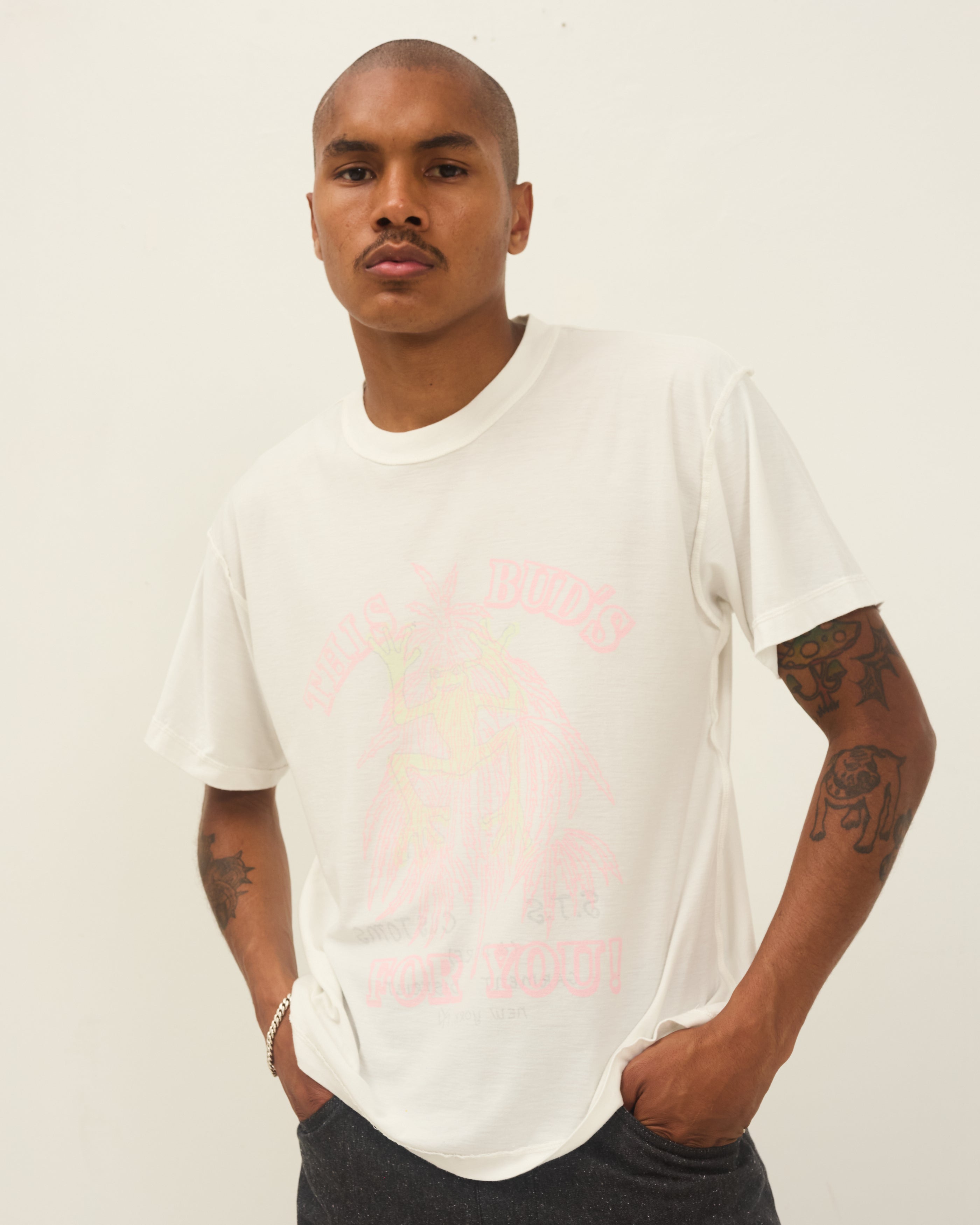 WOMEN SM LOGO POINT SHORT T-SHIRT タグ付き S/S T-shirt: Frogger – Small Talk Studio