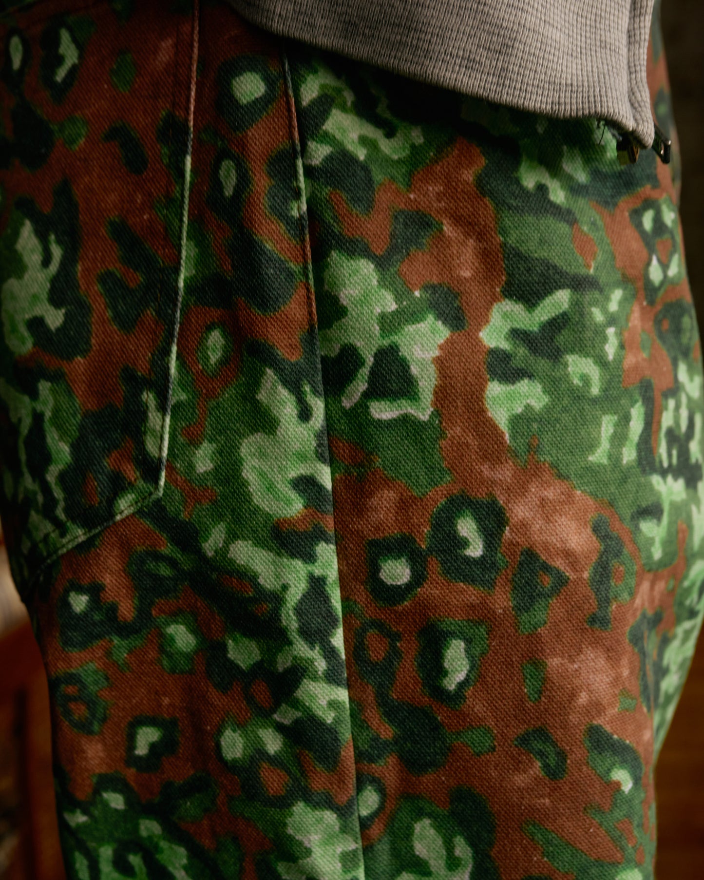 Jean Cut Trouser: Hand Drawn Camo