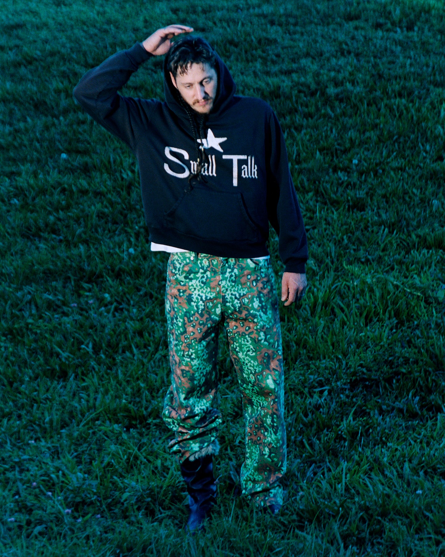 Jean Cut Trouser: Hand Drawn Camo