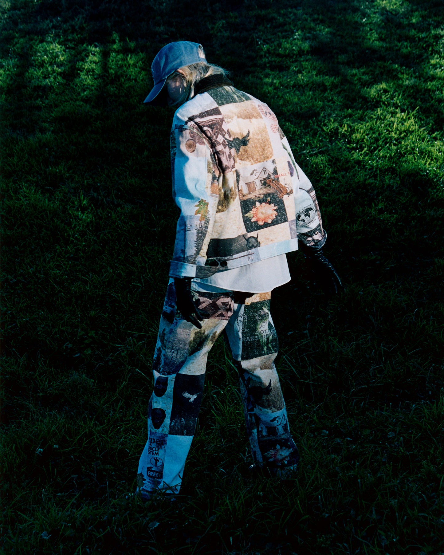 Zip Front Jacket: Moodboard Collage Print