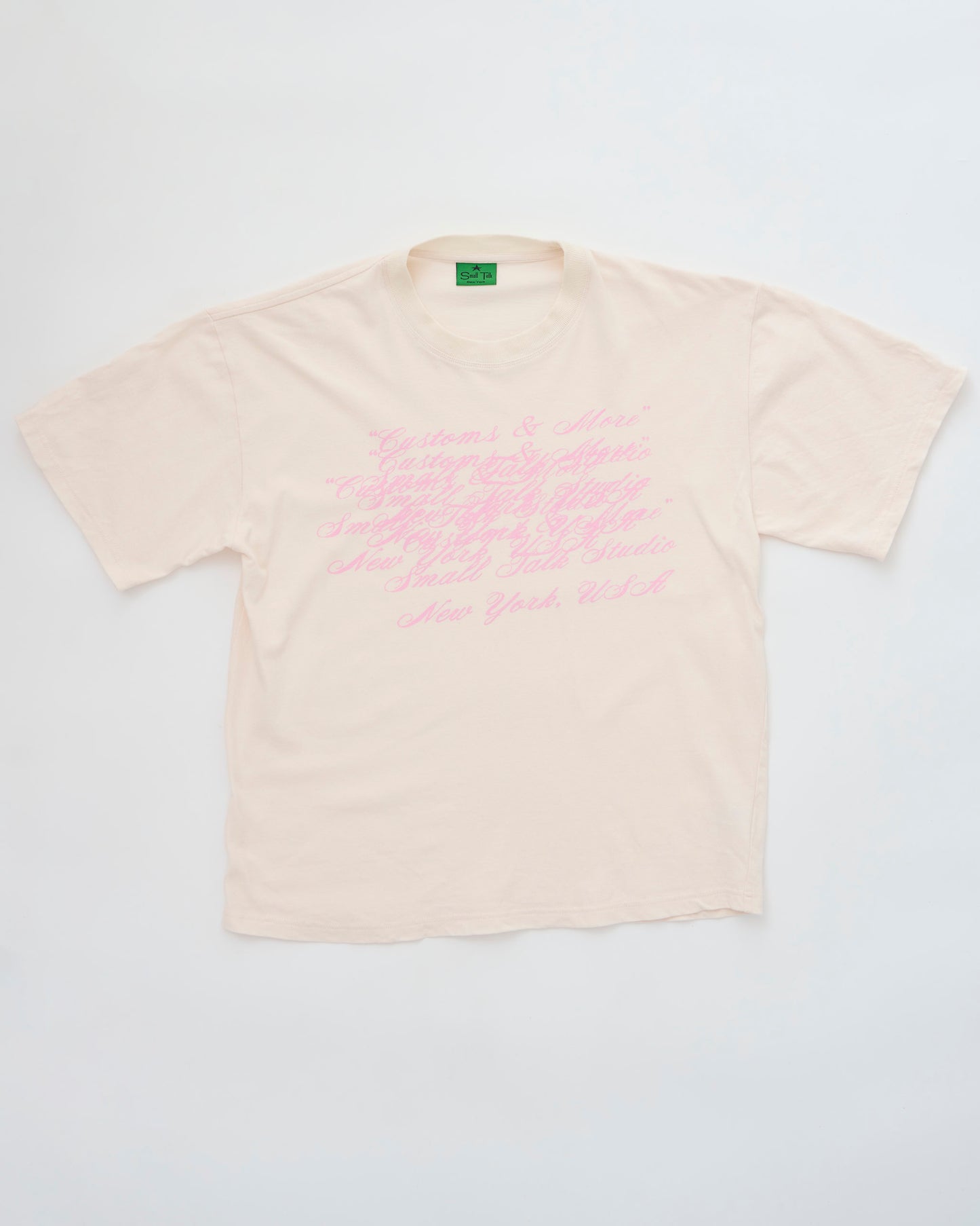S/S T-shirt: Customs & More Misprint, Dusty Pink