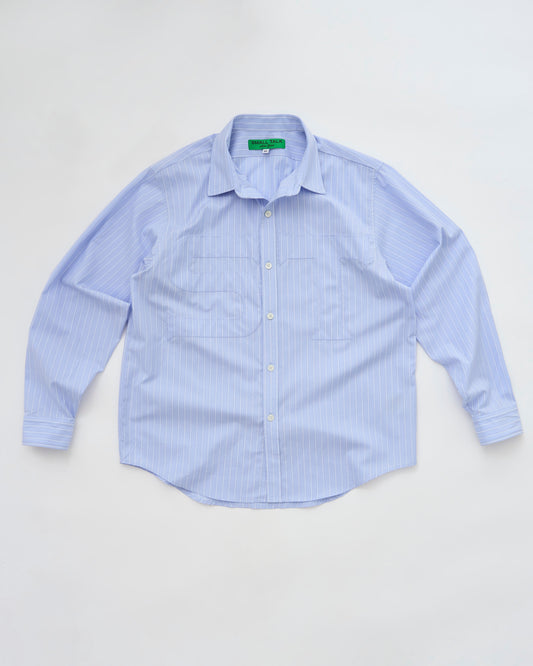 Curve Hem Dress Shirt: Hidden Letter Applique