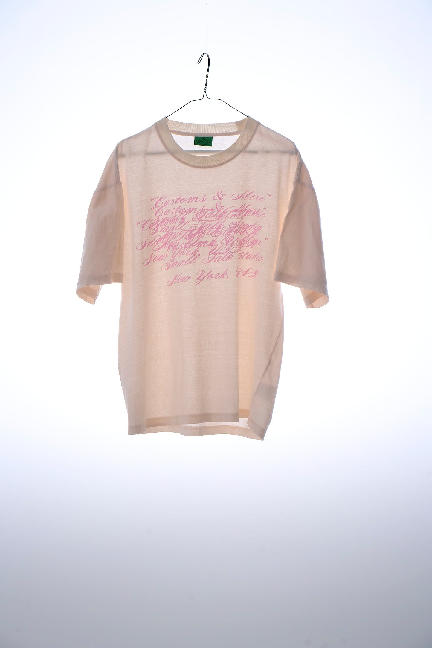 S/S T-shirt: Customs & More Misprint, Dusty Pink