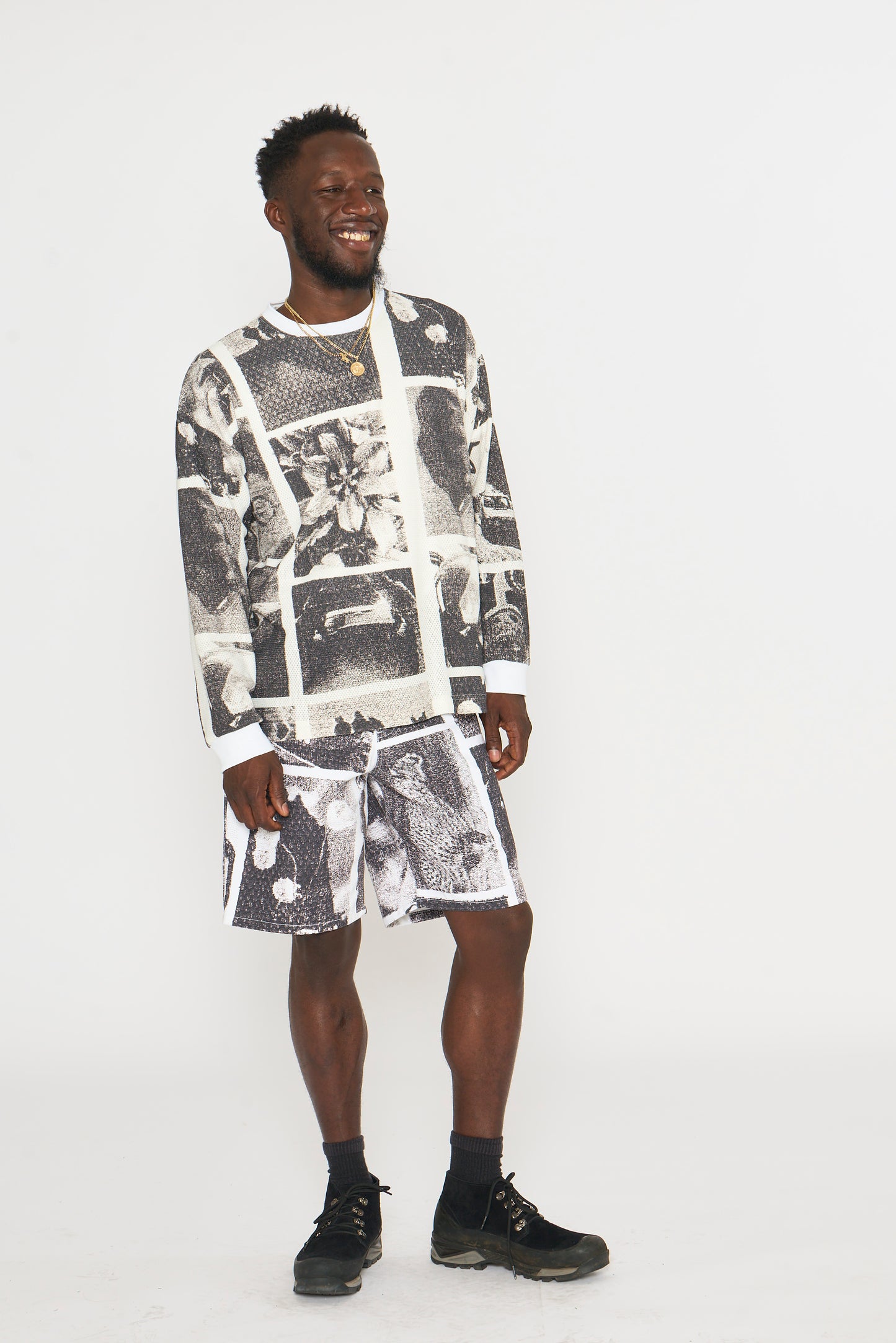 L/S Tee: Auto Print Mesh