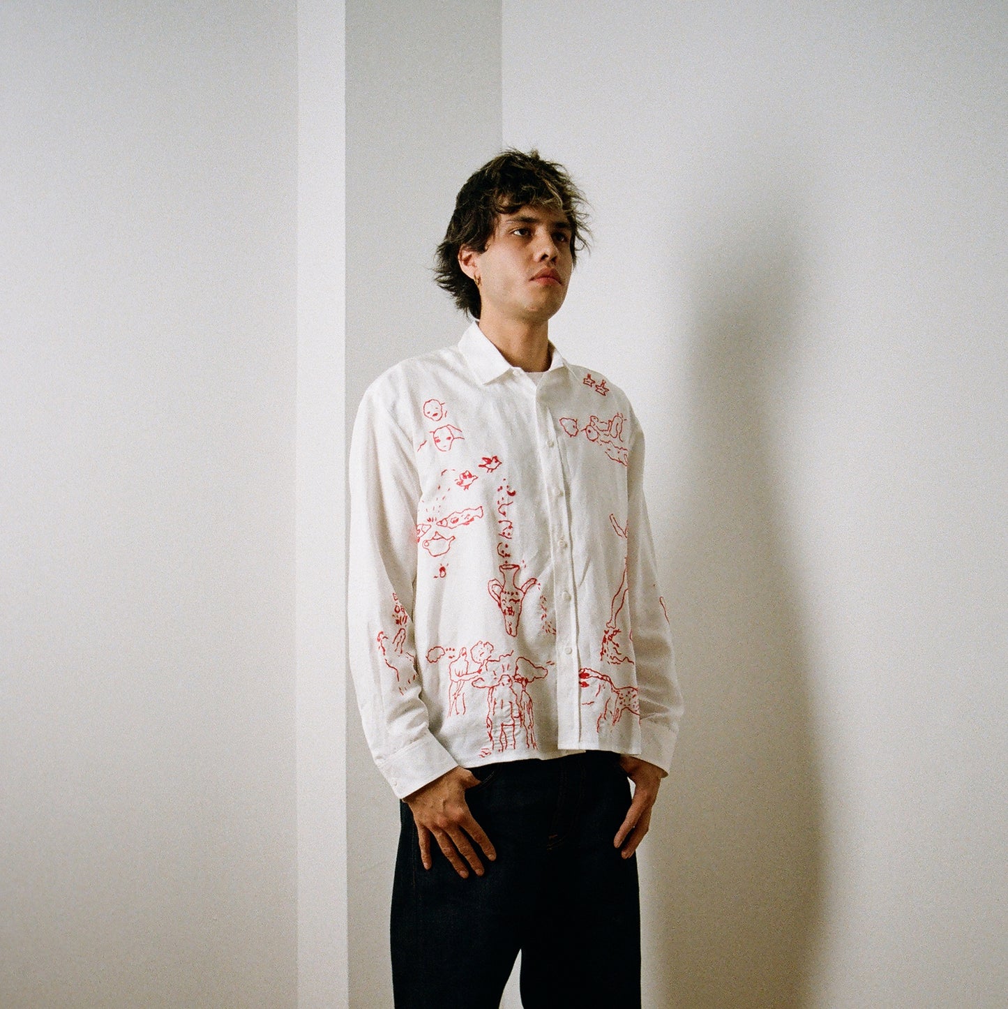 Yona Kohen Embroidered Dress Shirt