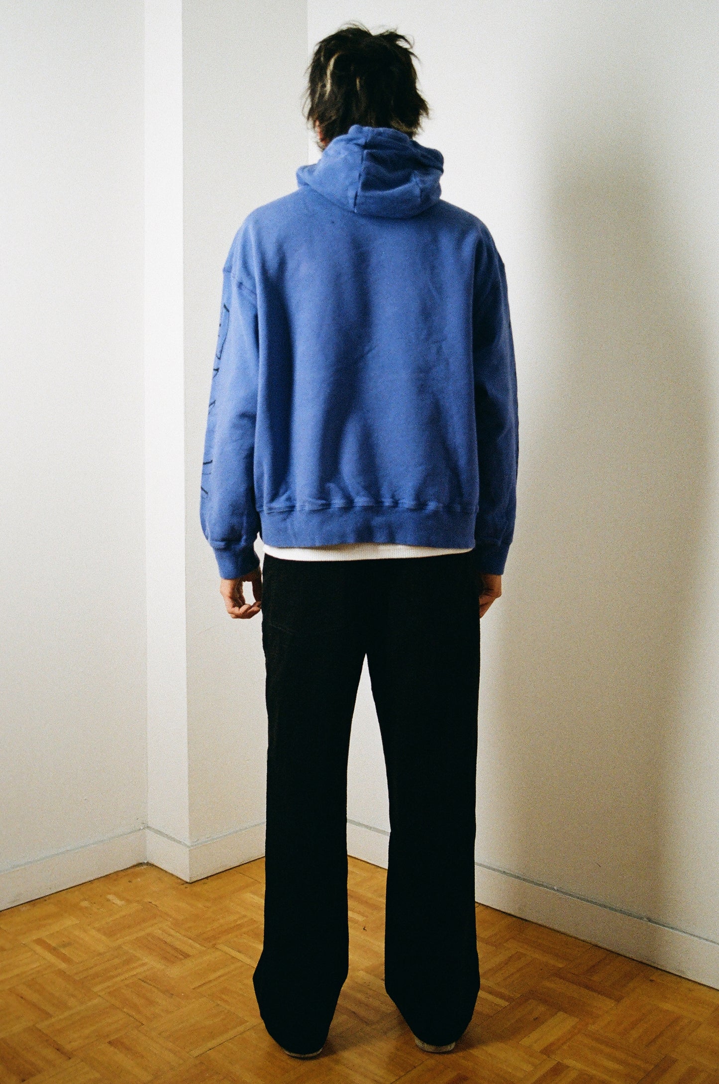 daytimenovella Out to Pasture Hoodie, Washed Royal Blue
