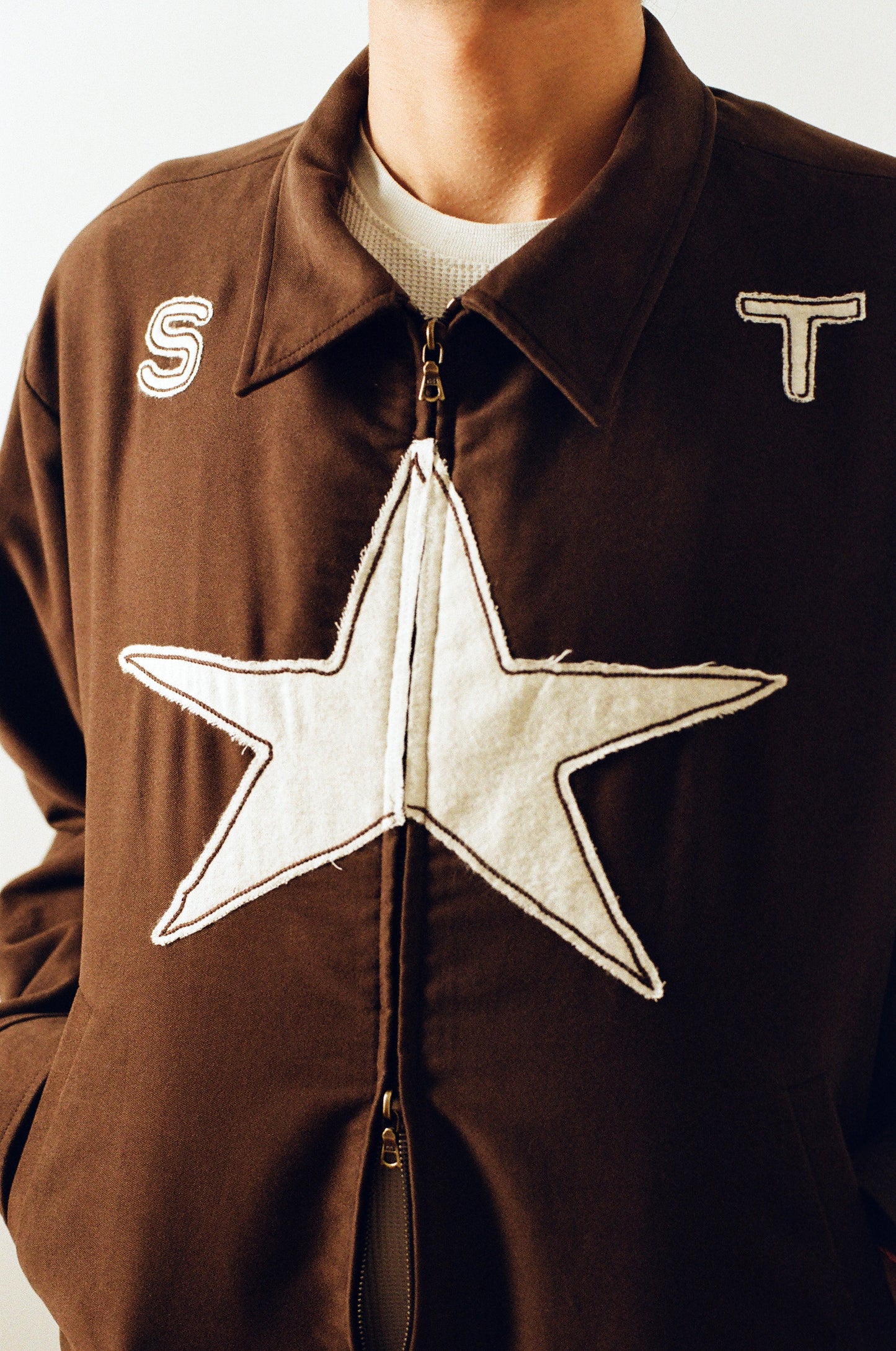 Zip Front Jacket, Out to Pasture Applique