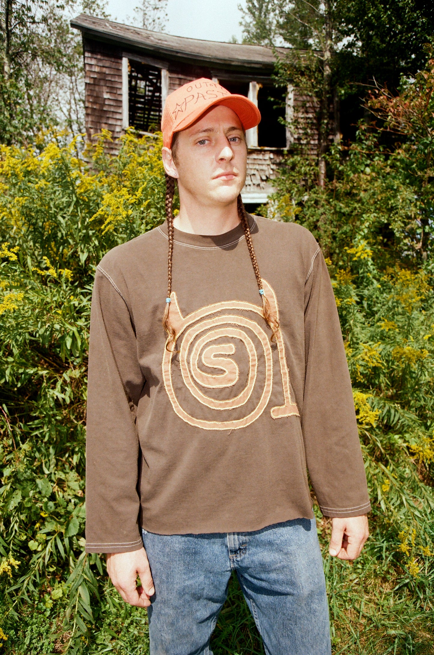 ST Spiral Applique Long Sleeve, Brown