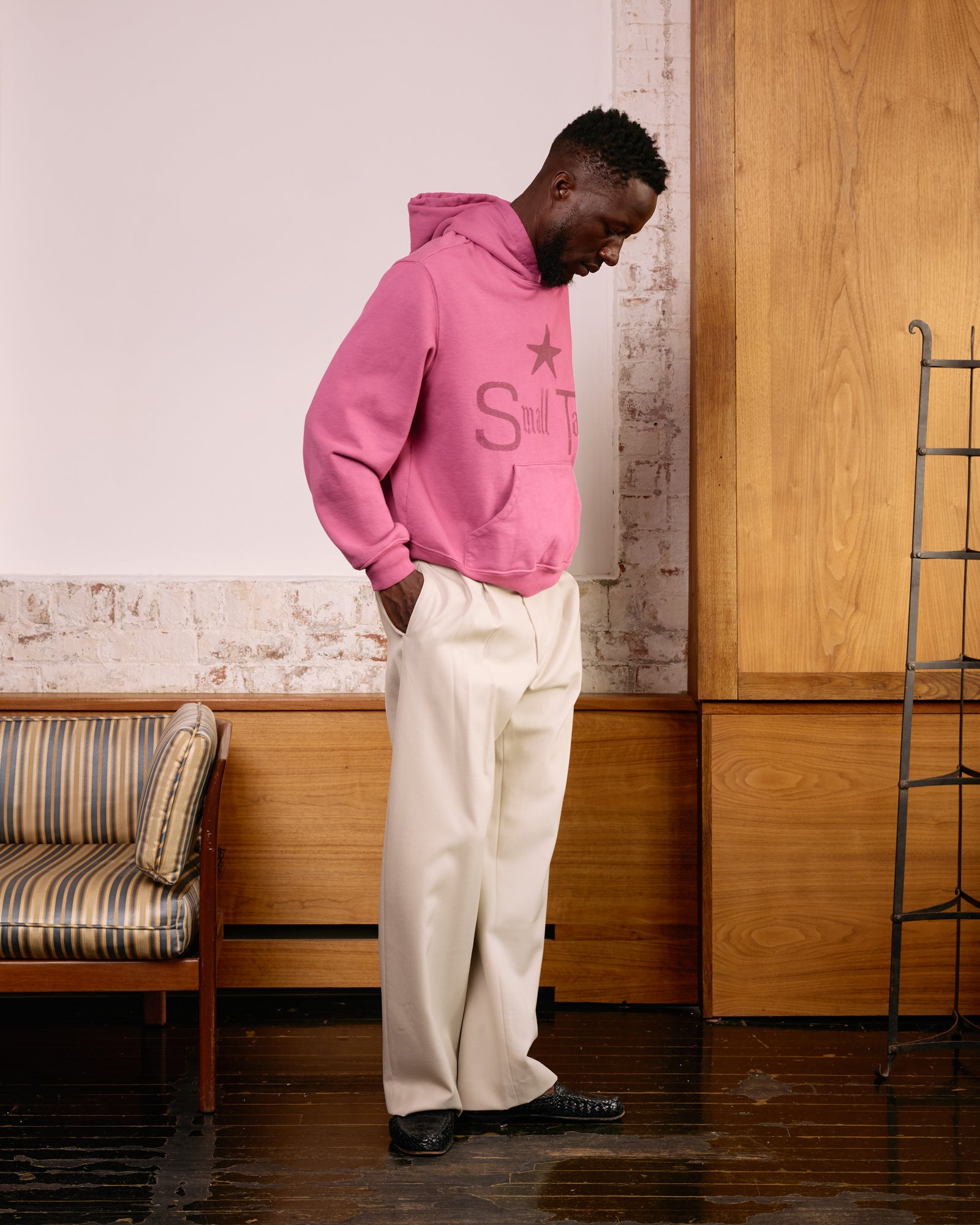 Hoodie: Magenta Cotton Fleece