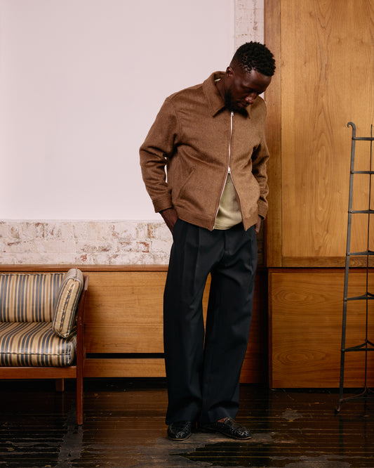 Zip Front Jacket: Mohair