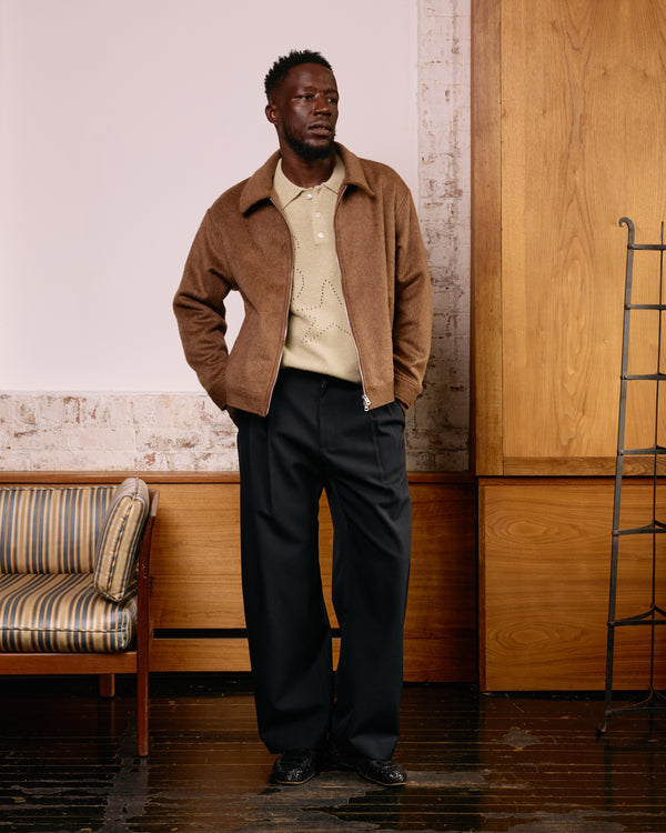 Zip Front Jacket: Mohair