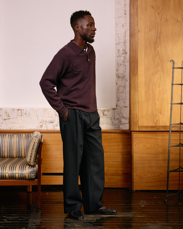 ST Star Pointelle Knit Polo: Sumac