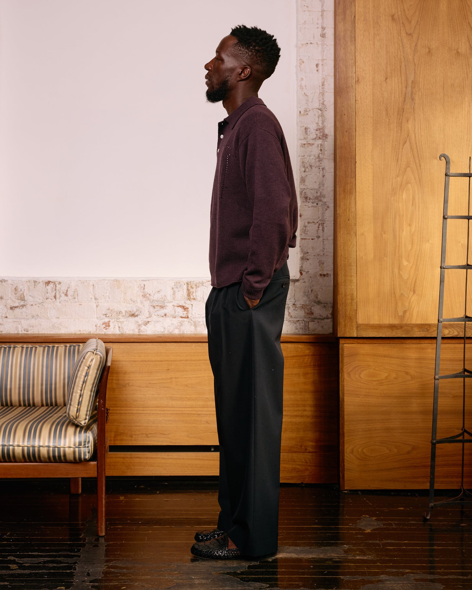 ST Star Pointelle Knit Polo: Sumac