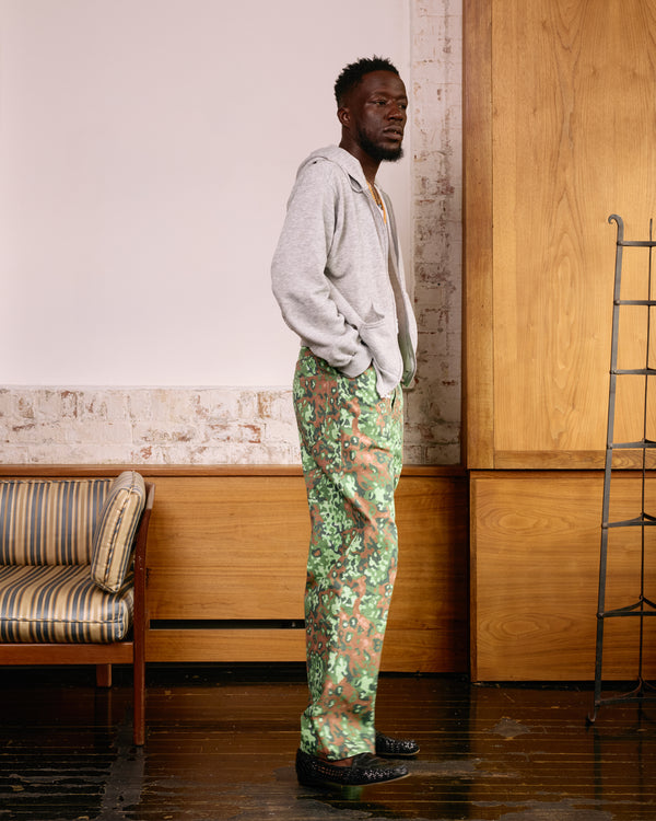 Jean Cut Trouser: Hand Drawn Camo