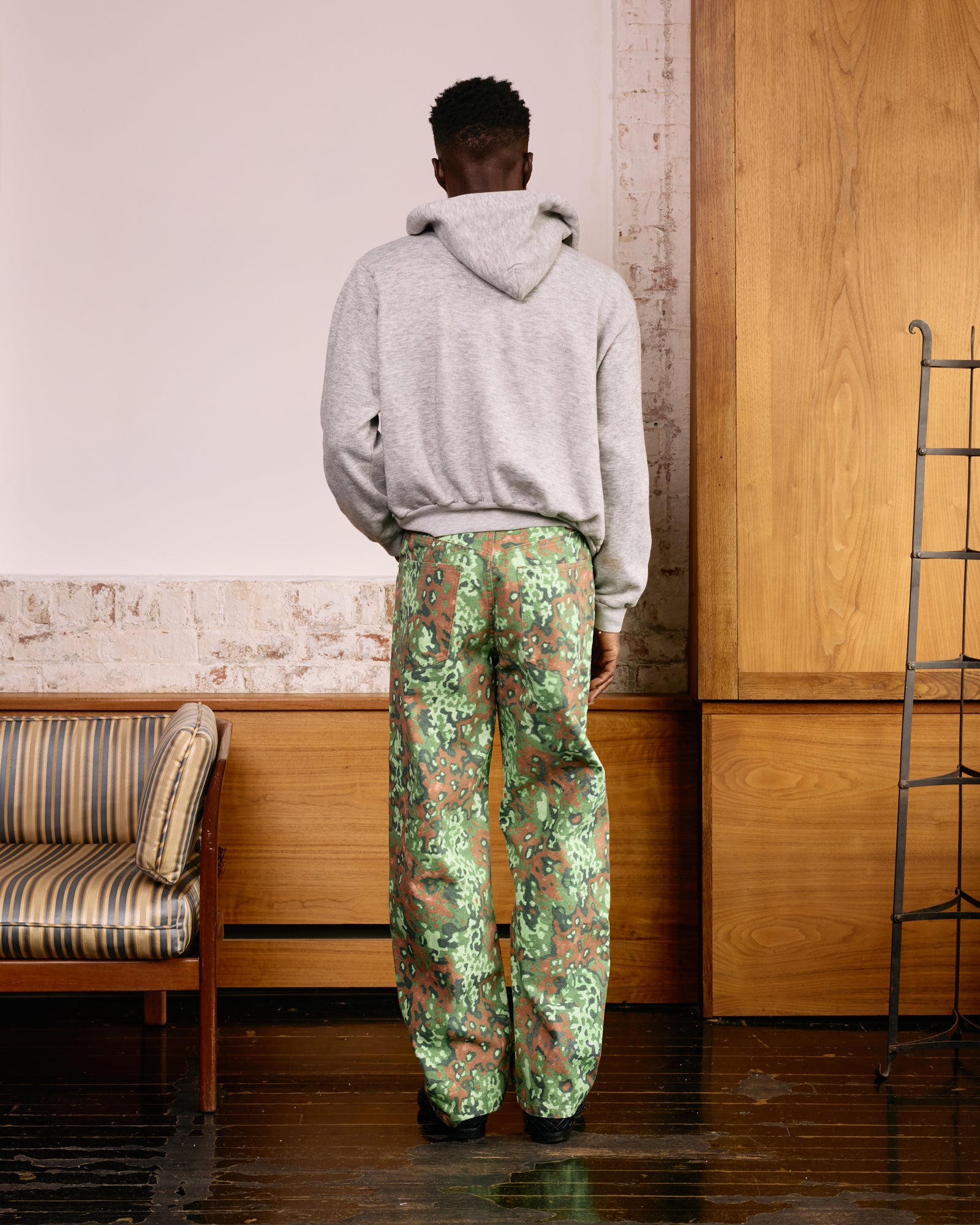 Jean Cut Trouser: Hand Drawn Camo