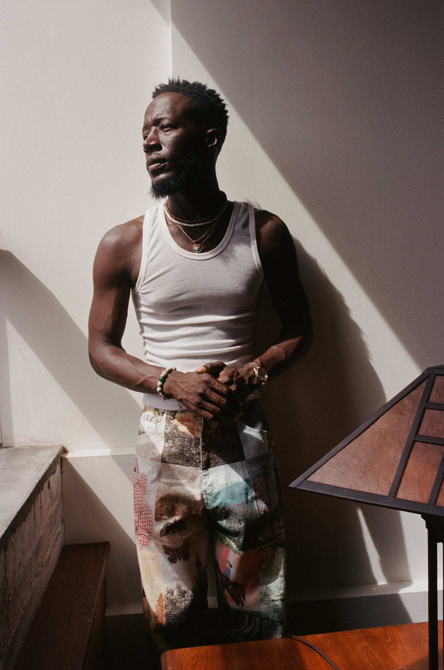 Jean Cut Trouser: Moodboard Collage Print