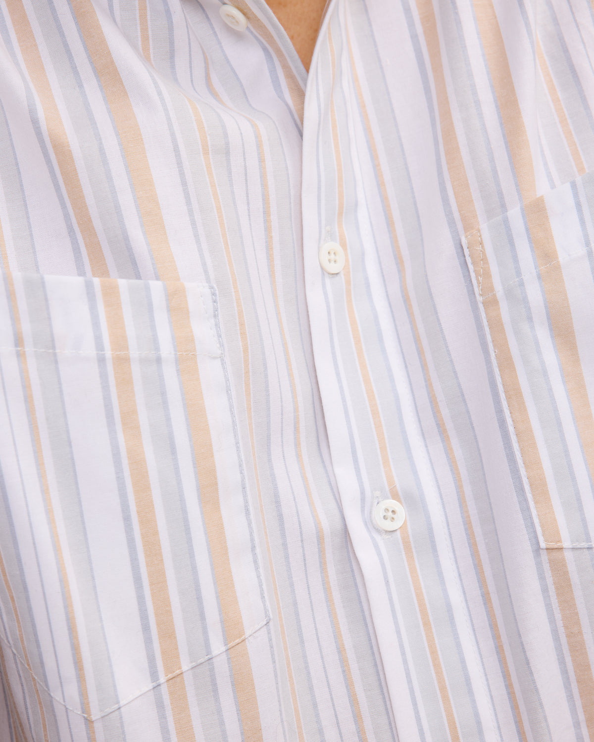 Western Dress Shirt: Faded Multi Stripe