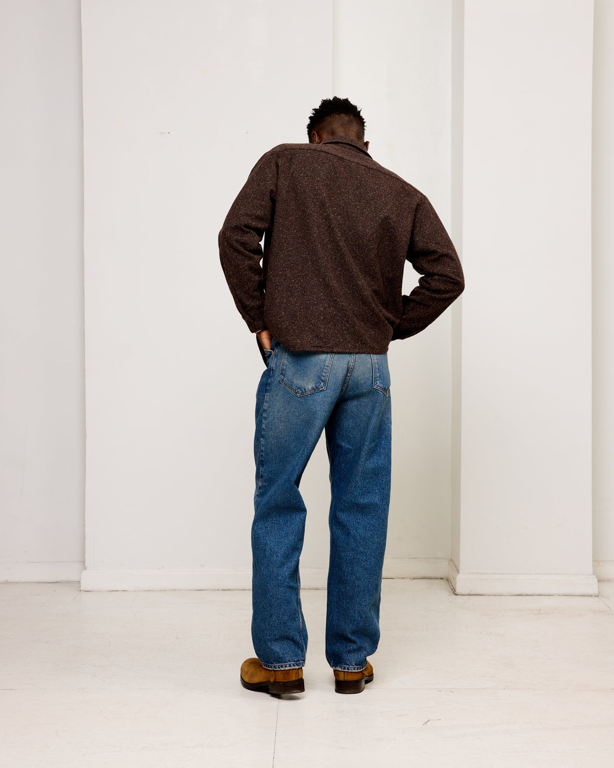 Overshirt: Wool Silk Tweed