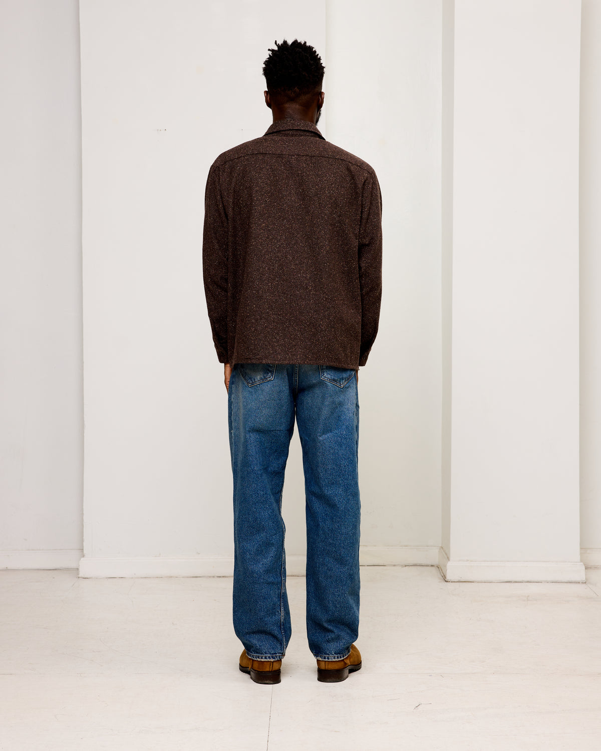 Overshirt: Wool Silk Tweed