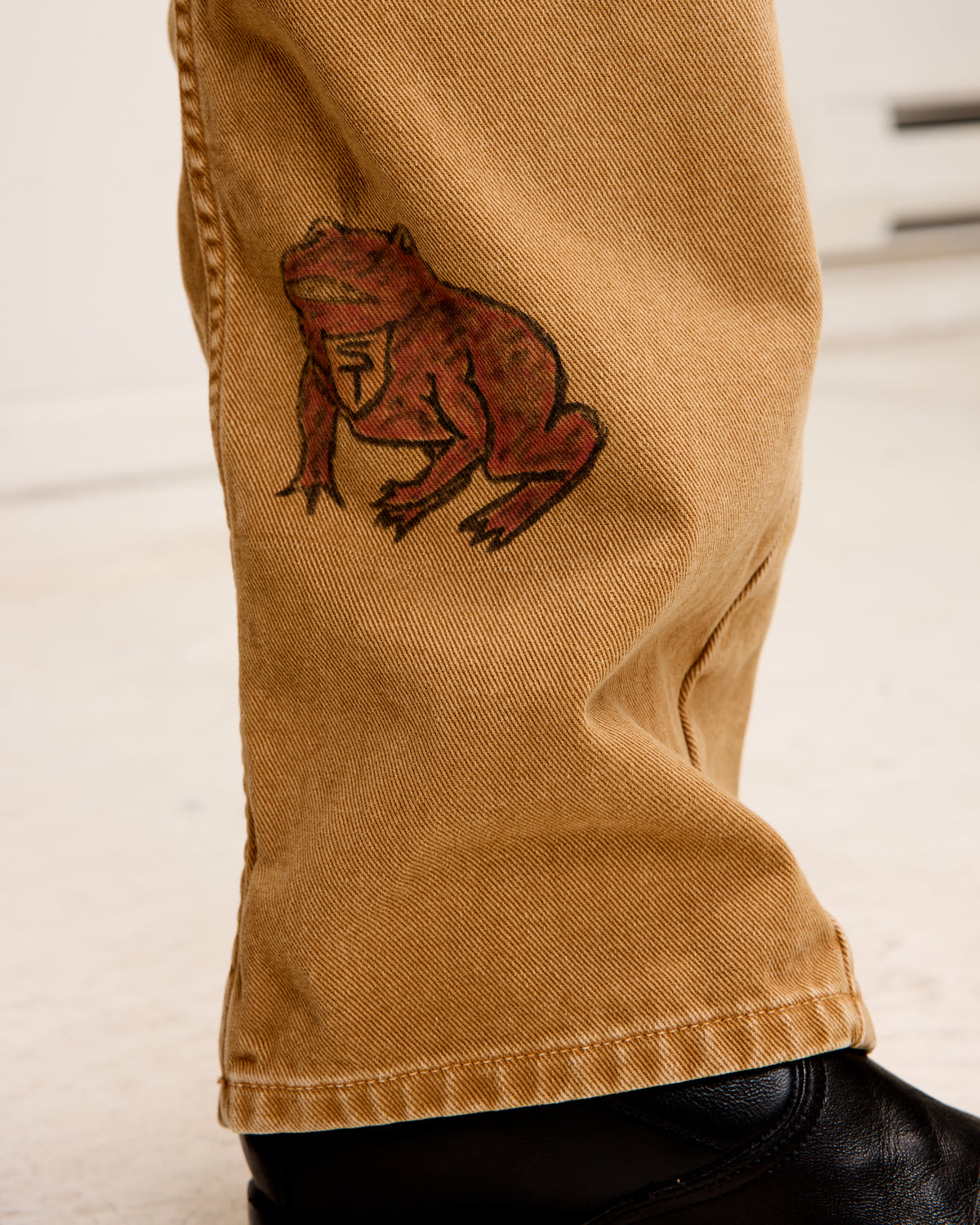 Twist Jeans: Hand Illustrated Washed Brown