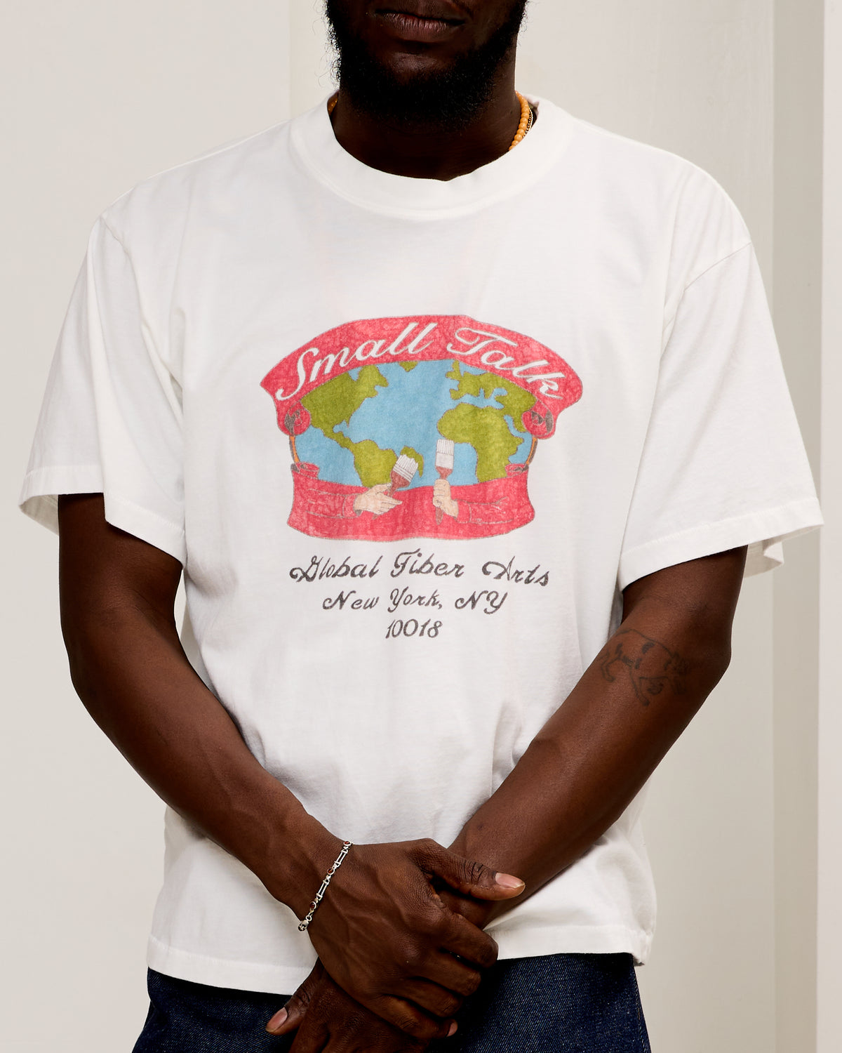 S/S T-shirt: Global Fiber Arts (Hand Illustrated)