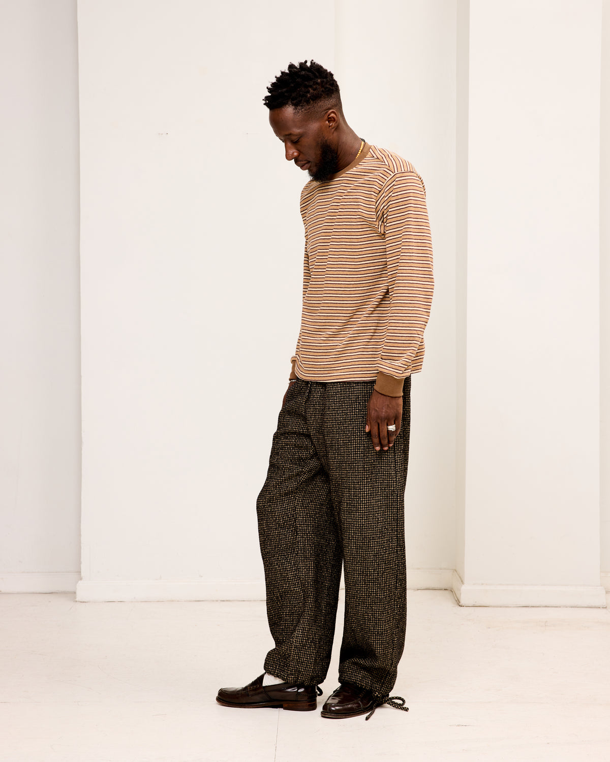 L/S Shirt: Old Paper Stripe