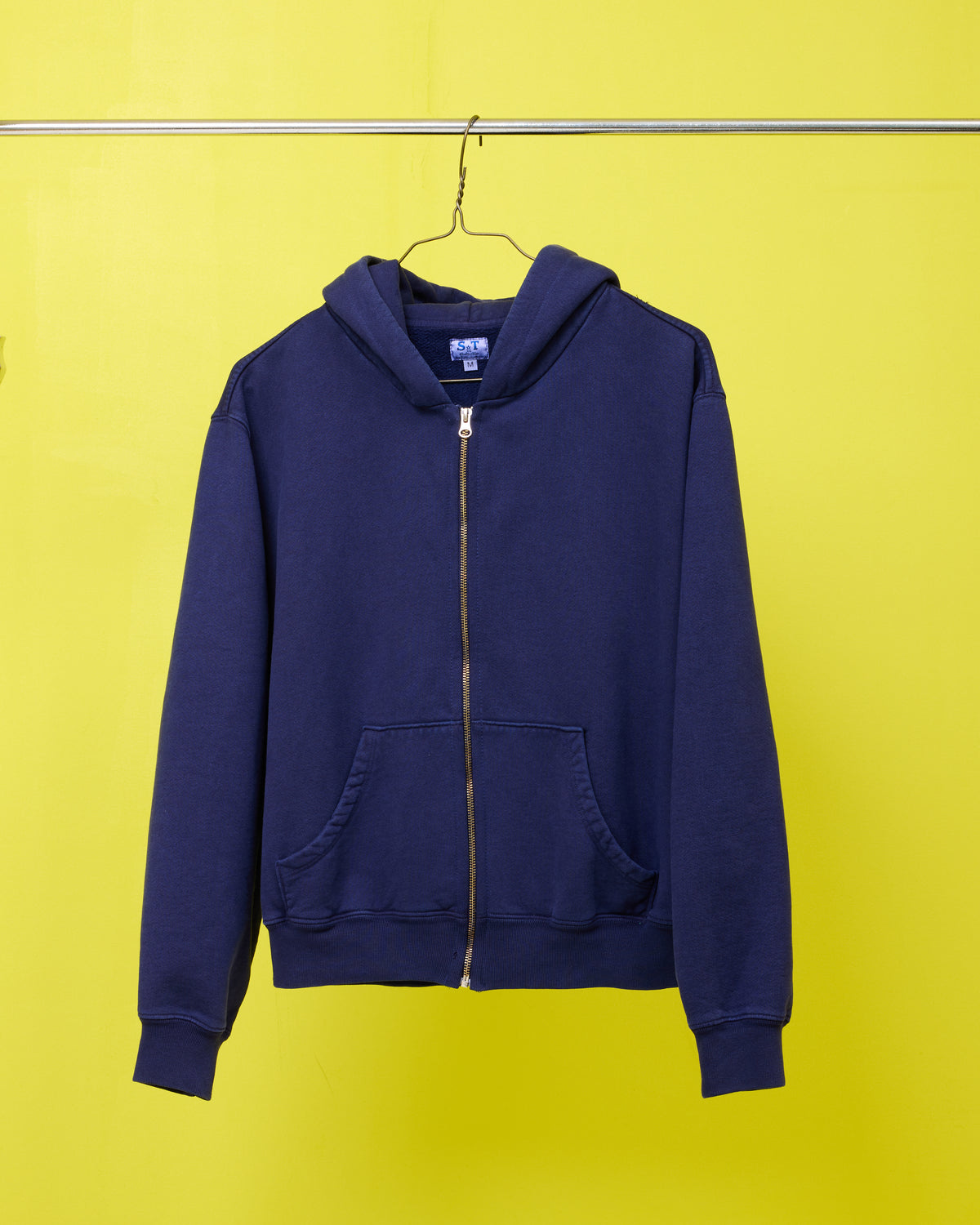 ST&Co Vintage Wash Zip Hoodie: Navy