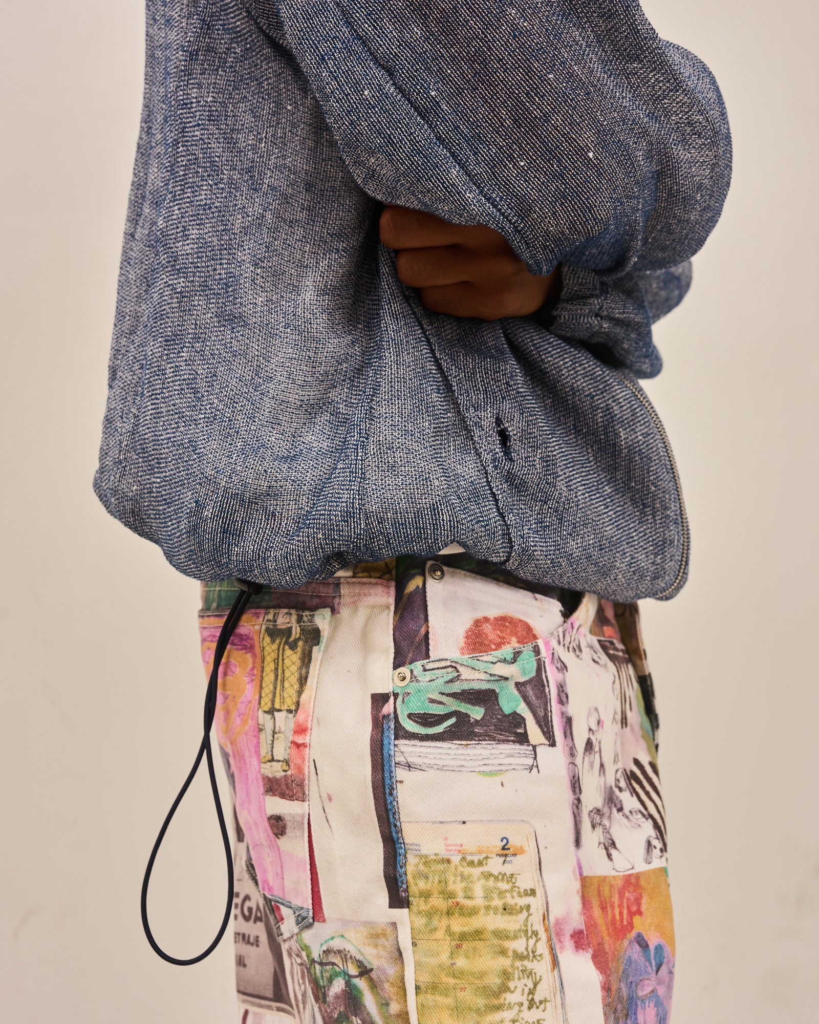 Linen Mesh Windbreaker, Deep Blue