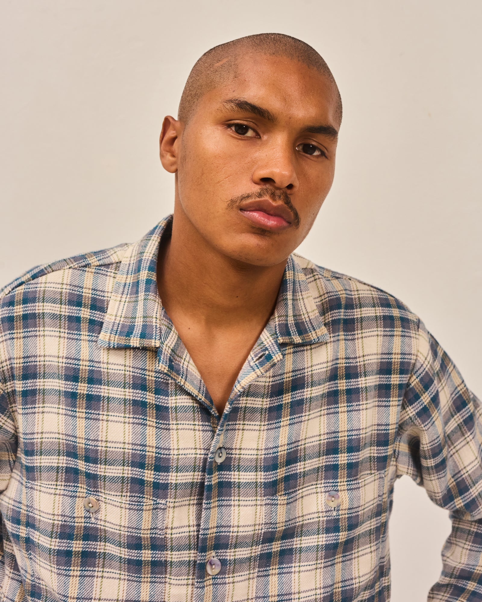 Raw Hem Overshirt: Cotton Silk Flannel