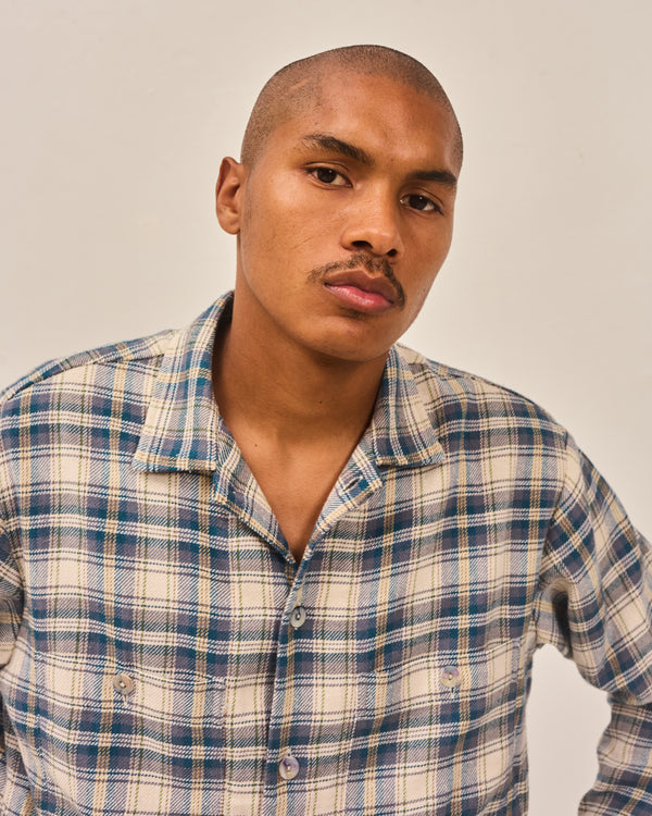 Raw Hem Overshirt: Cotton Silk Flannel