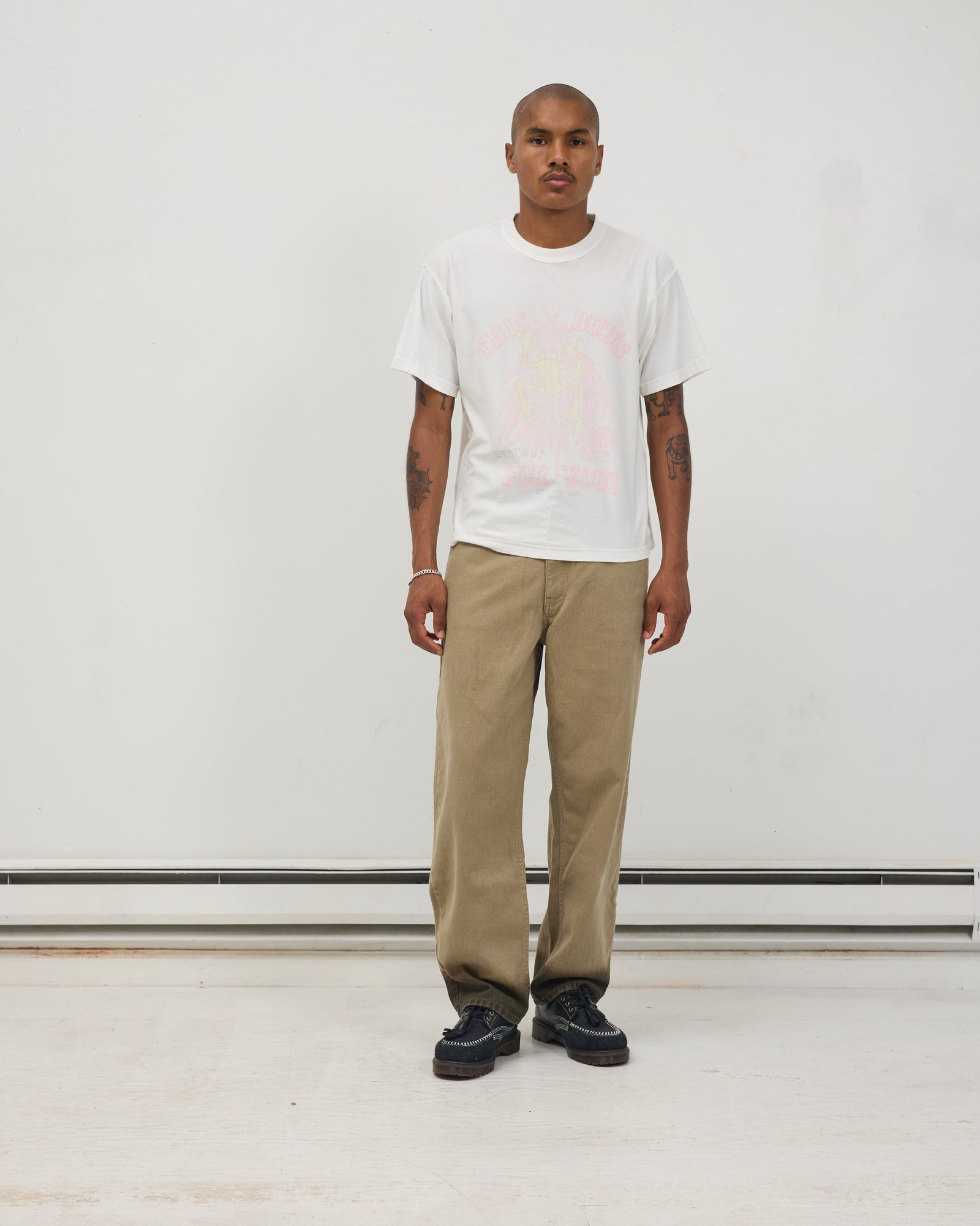 Jean Cut Trouser: Saddle Tan Dip Dye
