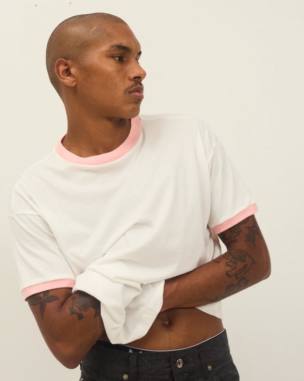 S/S T-shirt: Ringer Tee Pink