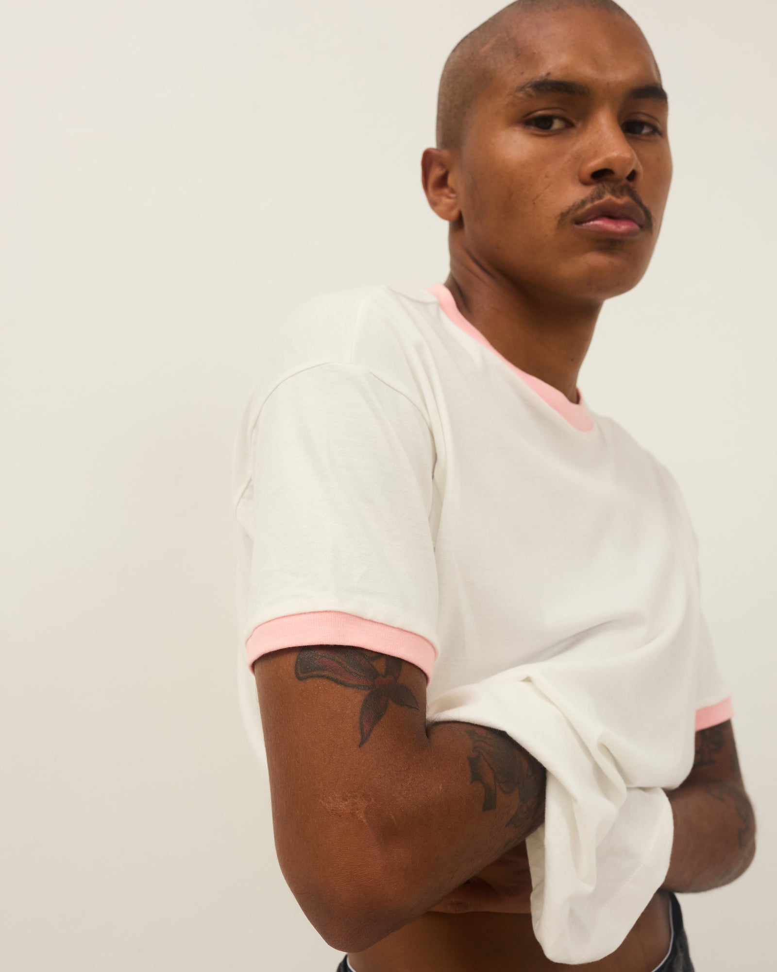 S/S T-shirt: Ringer Tee Pink