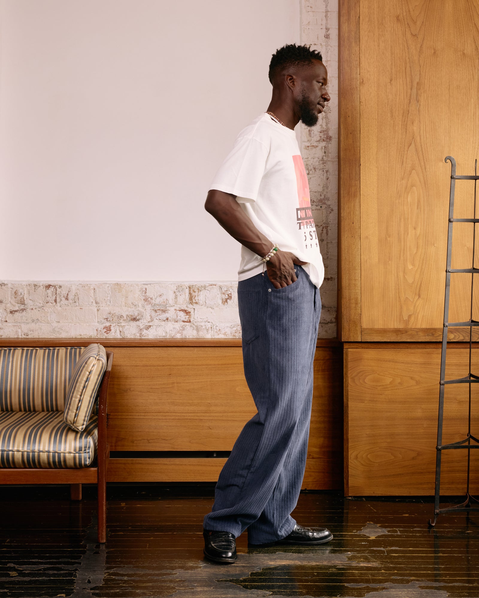 Jean Cut Trouser: Wisteria Corduroy