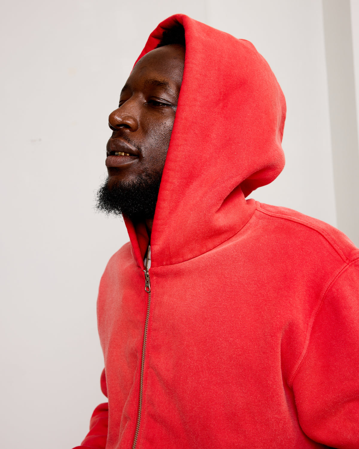 ST&Co Sun Faded Zip Hoodie: Washed Red