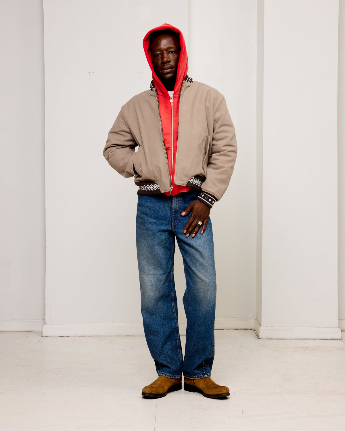 ST&Co Sun Faded Zip Hoodie: Washed Red