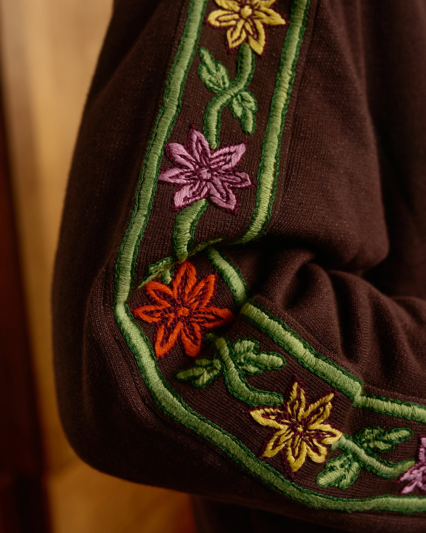 Hand-Embroidered Track Jacket