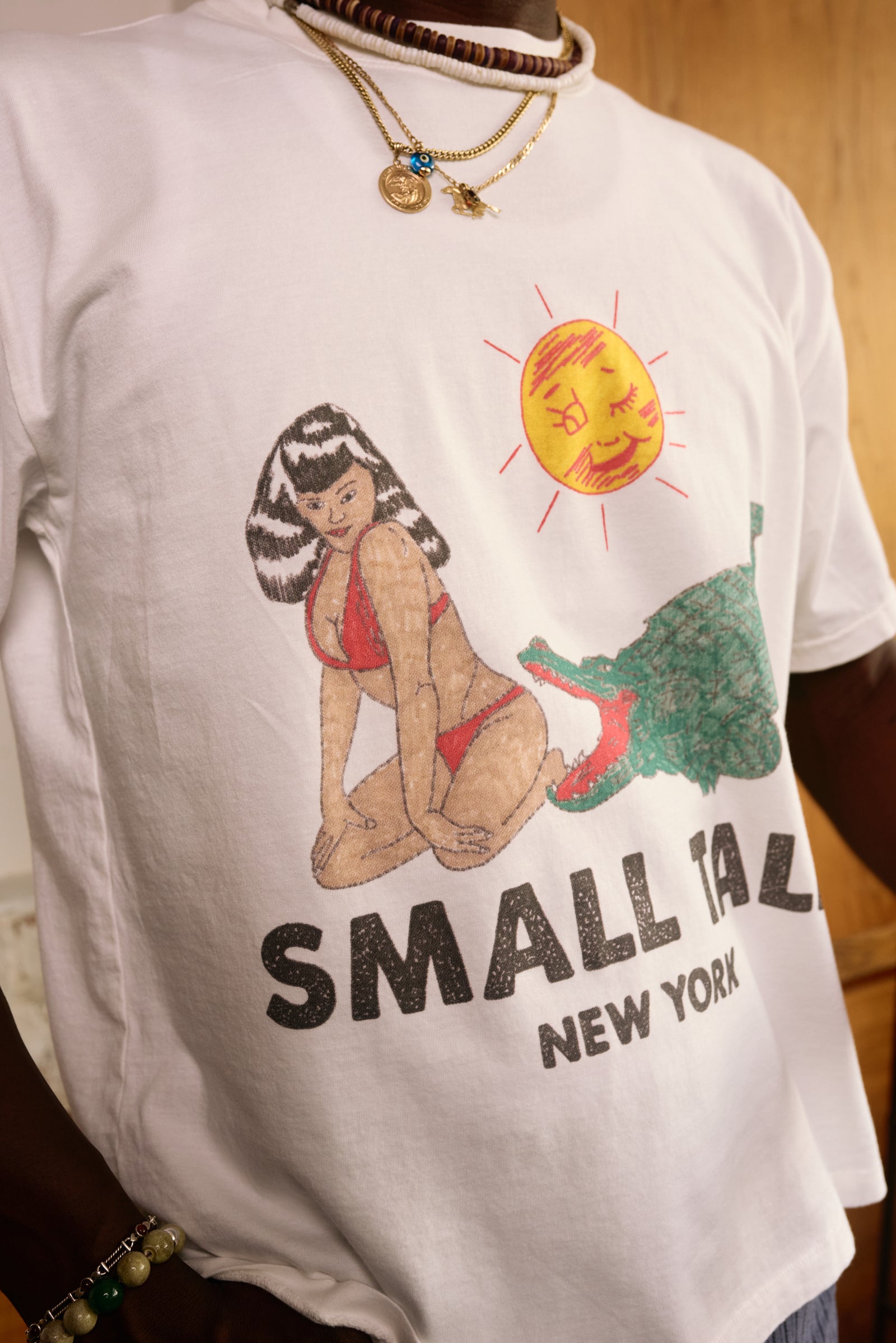 S/S T-shirt: Gator Girl Hand Drawn