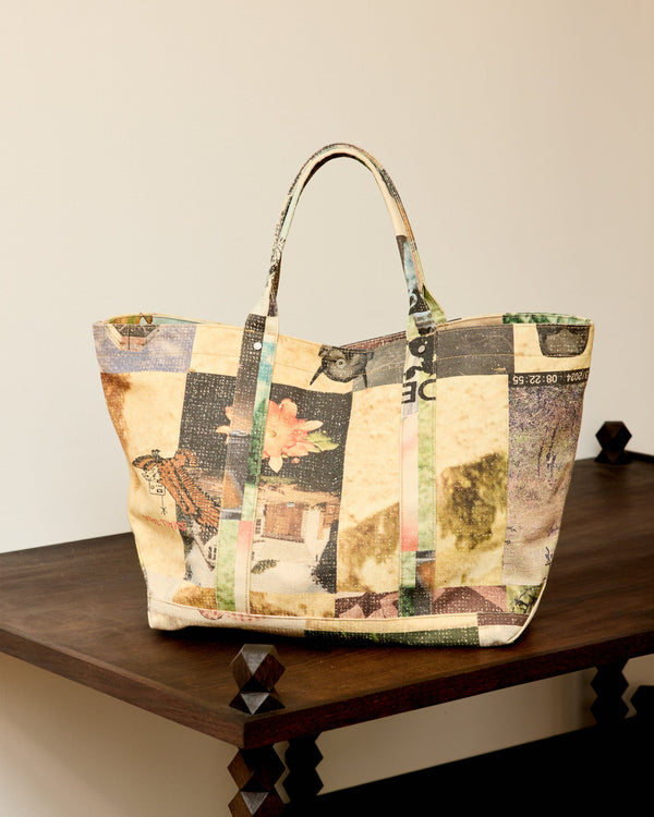 Utility Tote: Moodboard Collage Printed Canvas