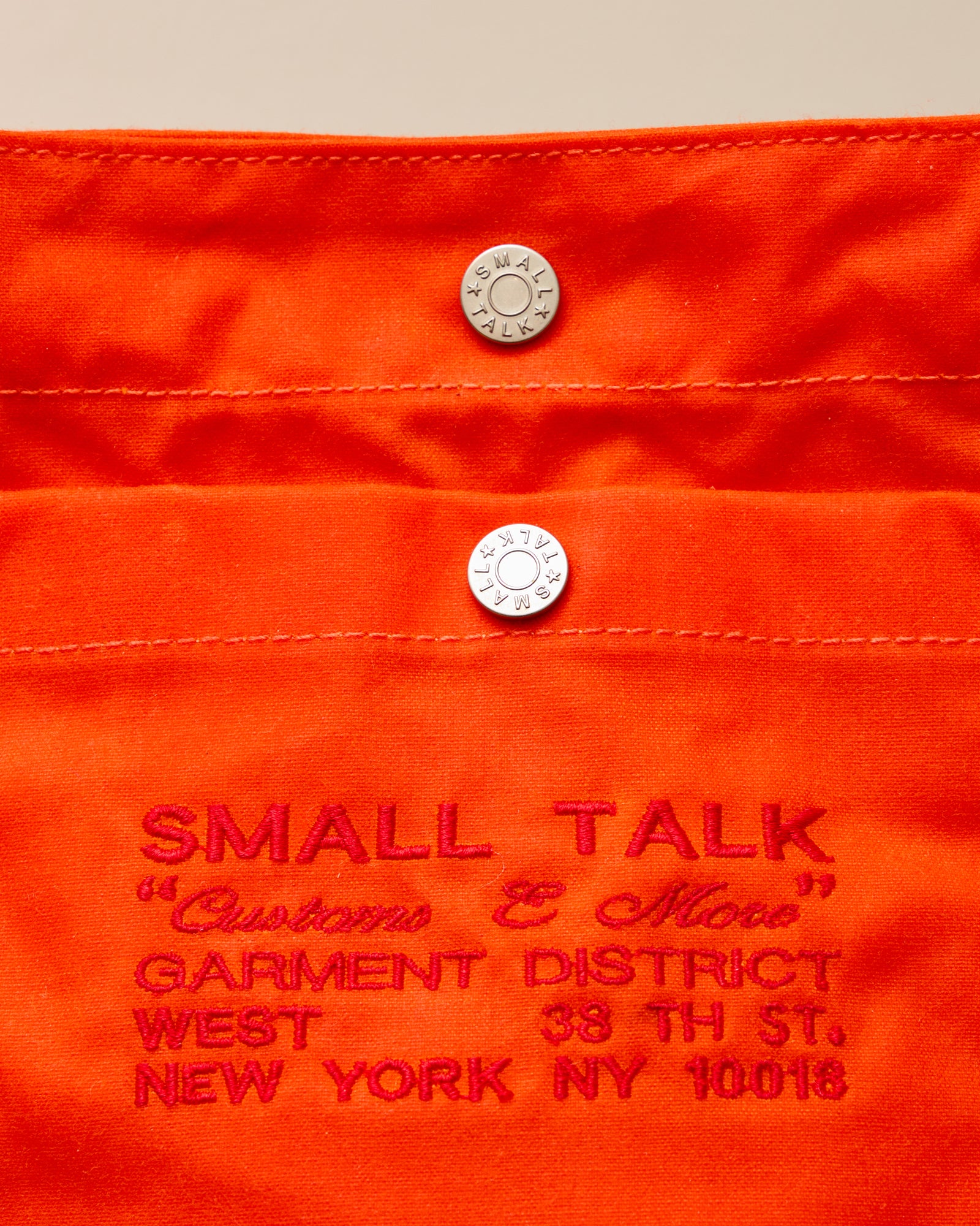 Utility Tote: Waxed Cotton, Red