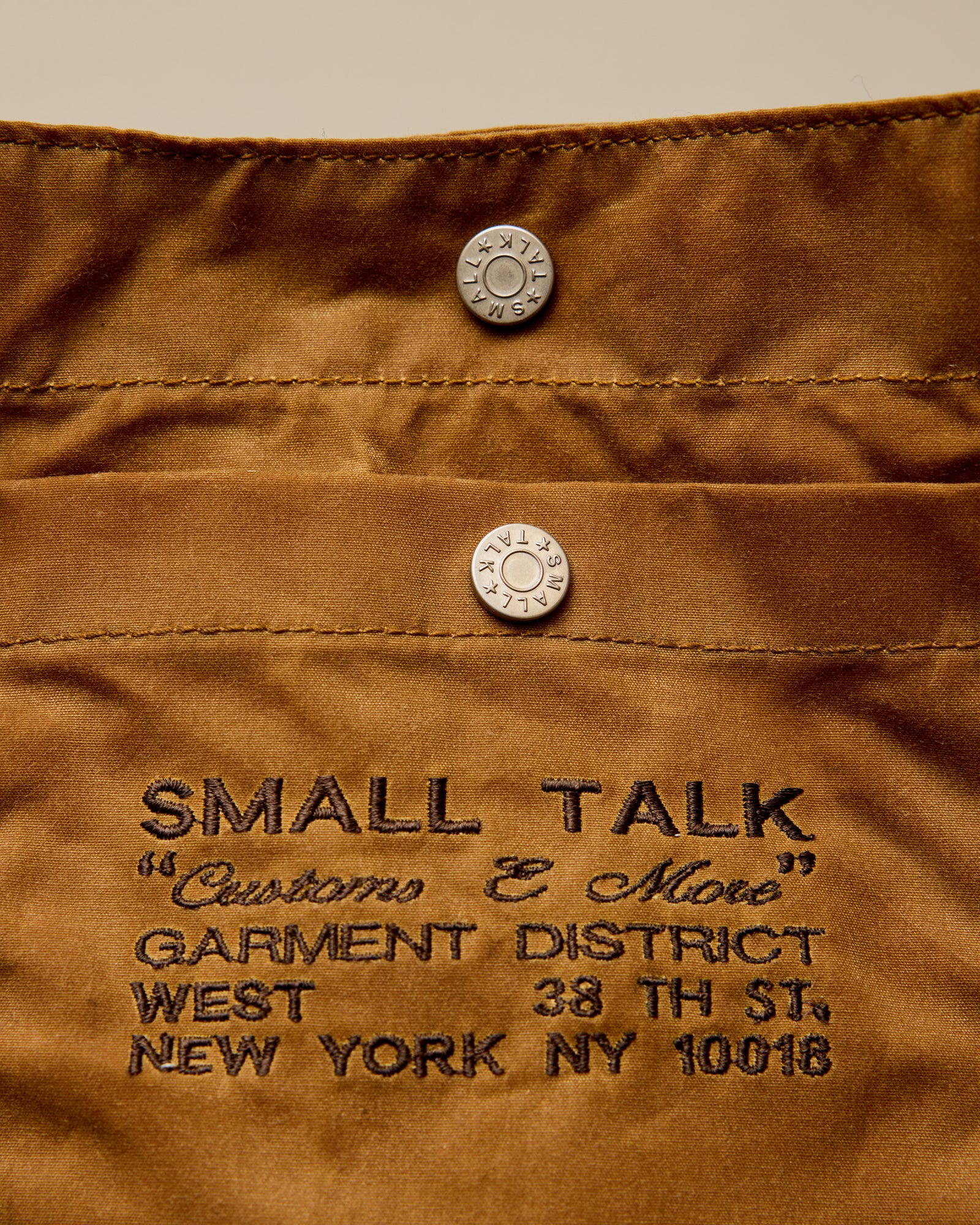 Utility Tote: Waxed Cotton, Brown