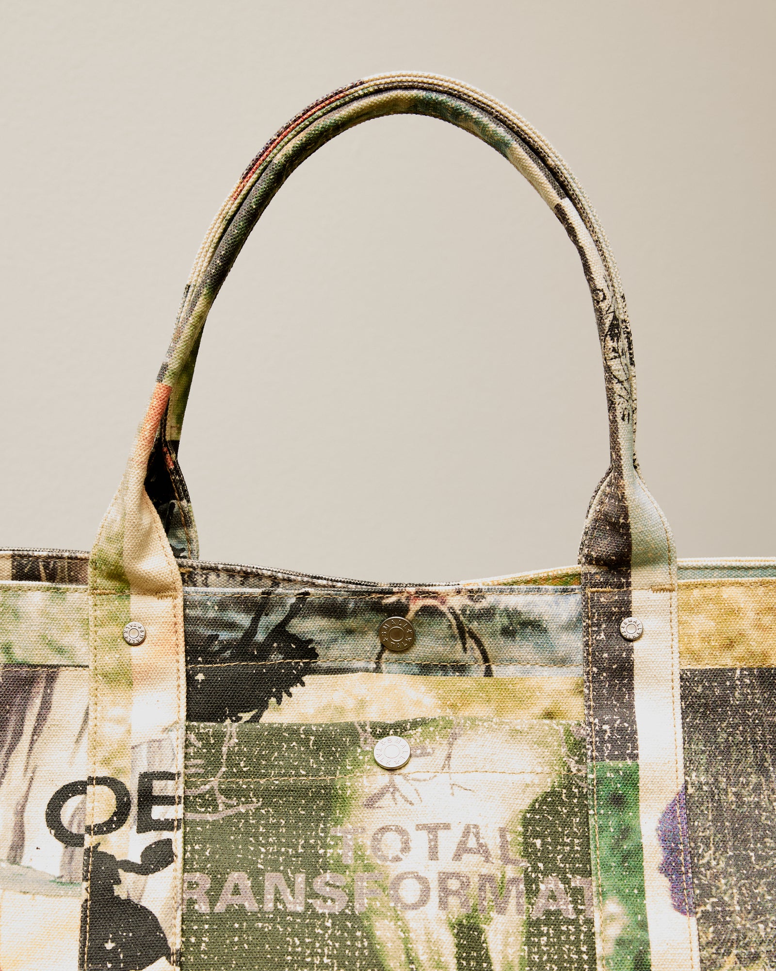 Utility Tote: Moodboard Collage Printed Canvas