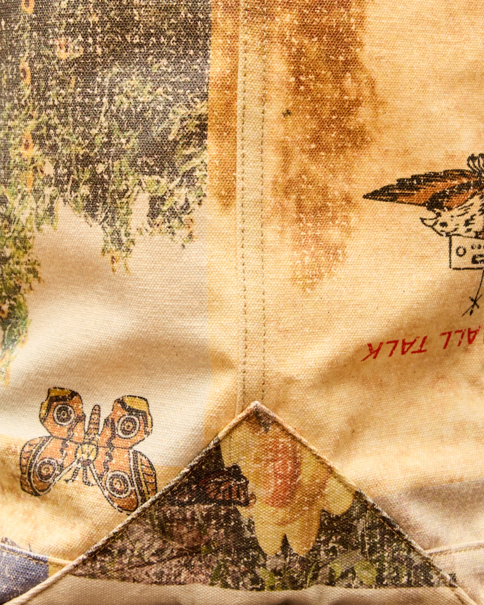 Utility Tote: Moodboard Collage Printed Canvas