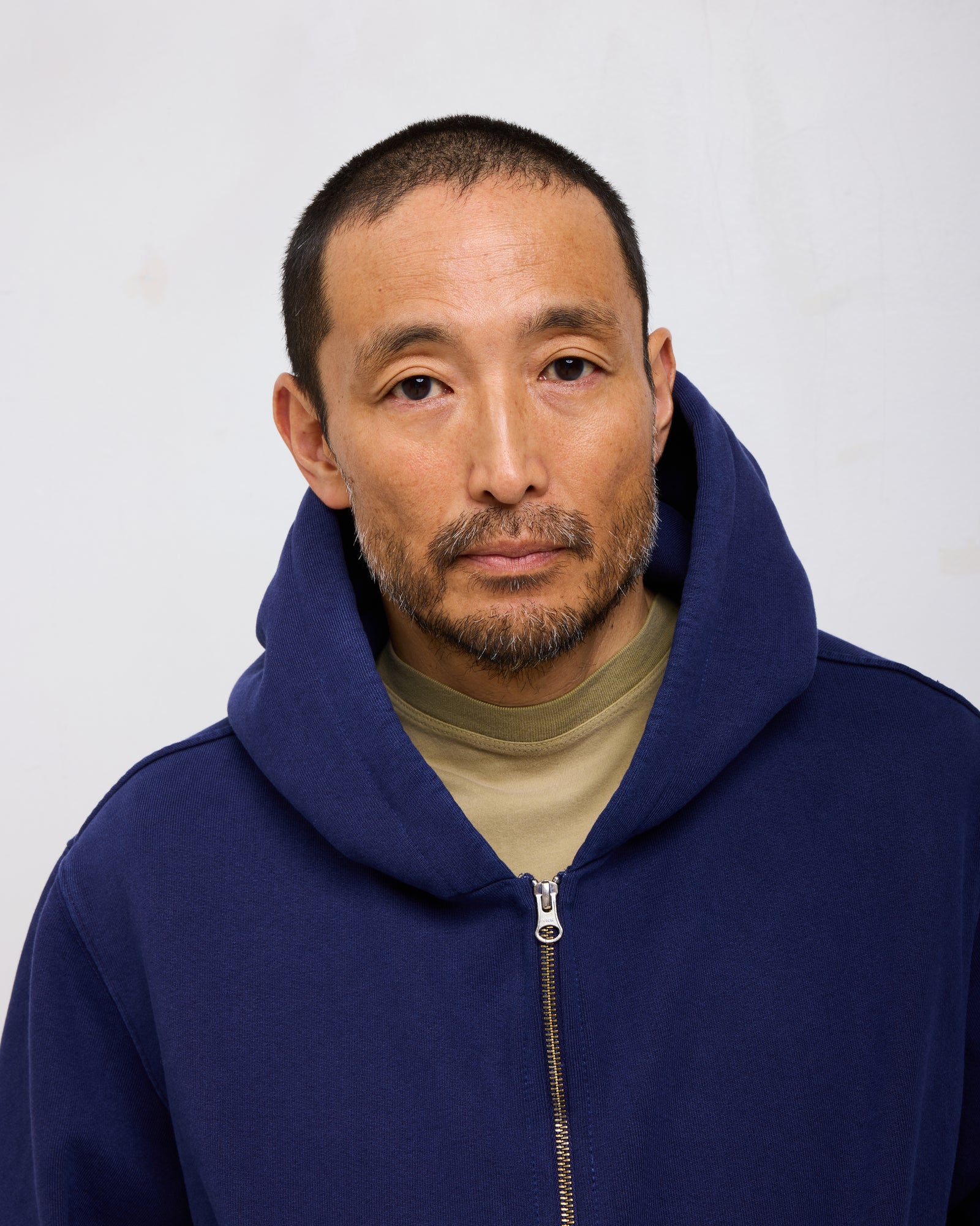 ST&Co Vintage Wash Zip Hoodie: Navy