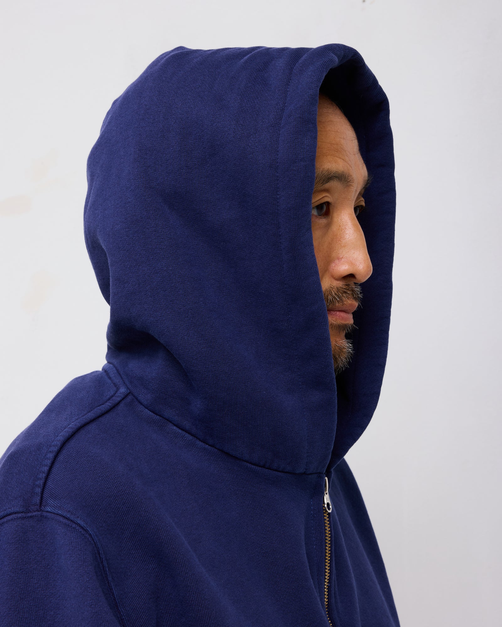 ST&Co Vintage Wash Zip Hoodie: Navy
