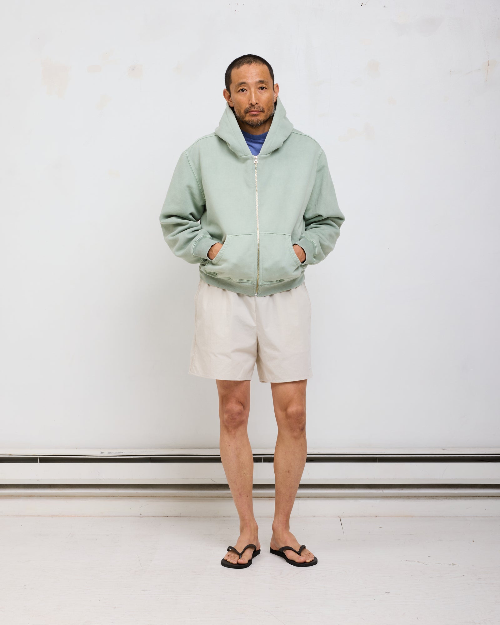 ST&Co Vintage Wash Zip Hoodie: Desert Sage