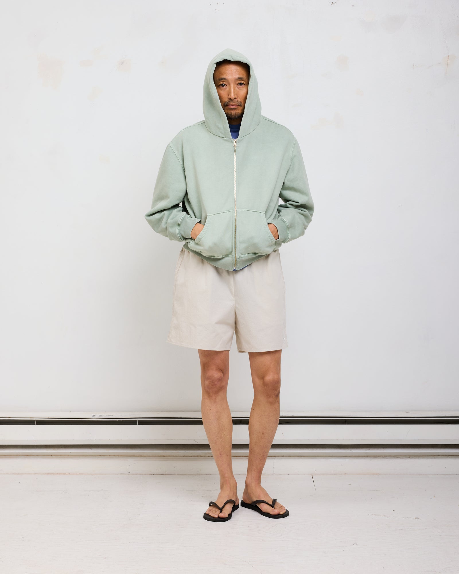 ST&Co Vintage Wash Zip Hoodie: Desert Sage